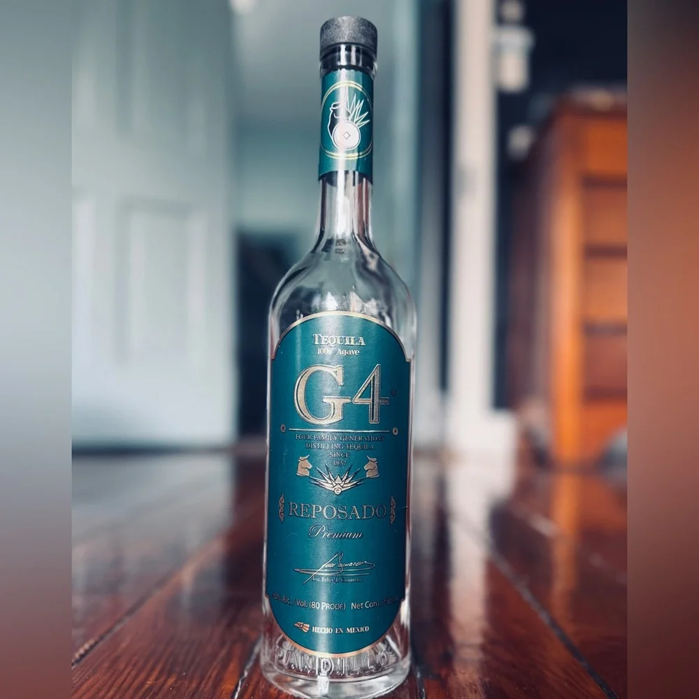 G4 Tequila Reposado Premium - EMPTY BOTTLE 750ml Rare